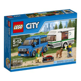 City Car LEGO 250 PCS Van & Caravan Brick Box Building Toys 60117