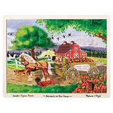 Melissa & Doug Animals on the Farm Wooden Jigsaw Puzzle With Storage Tray (24 pcs)