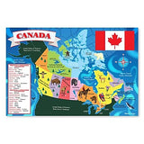 Melissa And Doug Canada Map Jumbo Floor Puzzle 48pc