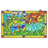 Melissa & Doug Stained Glass Made Easy Craft Kit: Dragon - 170+ Stickers