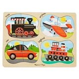 Melissa & Doug 4-in-1 Peg Puzzle - Vehicles