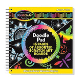 Melissa & Doug Scratch Art Doodle Pad With 16 Scratch-Art Boards and Wooden Stylus