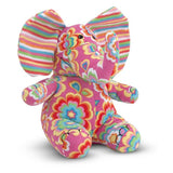 Melissa & Doug Sally Elephant - Patterned Pal Stuffed Animal