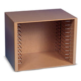 Melissa & Doug Natural Wood Puzzle Storage Case (Holds 12 Puzzles)