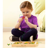 Melissa & Doug Flower Power Wooden Bead Set With 150+ Beads and 5 Cords for Jewelry-Making