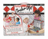 Melissa & Doug Order Up! Diner Play Set with Play Food (53pc) - Be Cook, Server, or Customer