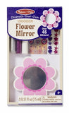 Melissa & Doug Decorate-Your-Own Wooden Pocket-Sized Flower Mirror Craft Kit