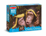 Melissa & Doug Cheeky Chimps Cardboard Jigsaw Puzzle, 60-Piece