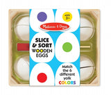 Melissa & Doug Slice & Sort Wooden Eggs