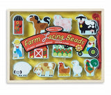 Melissa & Doug Farm Lacing Beads With 13 Wooden Beads and 1 Sturdy Lace