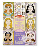 Melissa & Doug Make-a-Face Sticker Pad - Sparkling Princesses