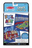 Melissa & Doug On the Go Foil Art Activity Set - Vehicles