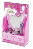 Melissa & Doug Decorate-Your-Own Wooden Vanity Craft Kit With Mirror and Storage Drawer