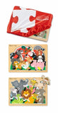 Melissa & Doug Farm and Zoo Wooden Jigsaw Puzzle Keeper