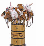 Solid Wood Barrel Display