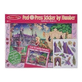 Melissa & Doug Peel and Press Sticker by Number Activity Kit: Fairytale Princess - 80+ Stickers, Frame