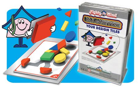 Leisure Learning Products Design Tile Magnet Set Peel & Stick 40112