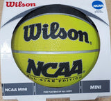 Wilson Sports NCAA Mini Rubber Yellow and Black Basketball