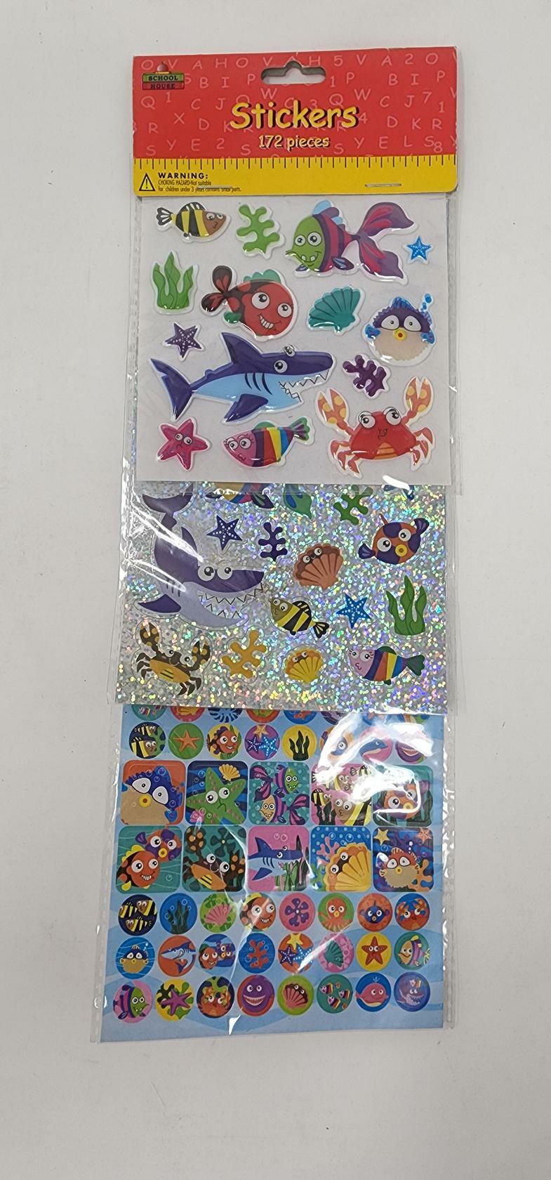 School House 172 Pieces Stickers - Ocean Creatures