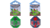 Bundle of 2 - Minecraft Spawn Egg Mini Figure |Green Creeper + Black/Red Spider