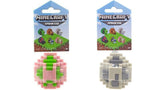 Bundle of 2 - Minecraft Spawn Egg Mini Figure |Zombie Pigman + Gray Ghast Figure