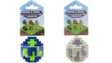 Bundle of 2 - Minecraft Spawn Egg Mini Figure |Blue Green Phantom + Gray Ghast