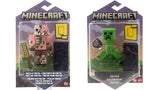 Set of 2 - Minecraft Build-A-Portal 3.25-in Figures (Zombified Piglin + Creeper)