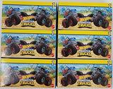 Set of 6 |Hot Wheels Monster Trucks Mini Blind Box Yellow Wave Series 1