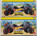 Set of 2 |Hot Wheels Monster Trucks Mini Blind Box Yellow Wave Series 1