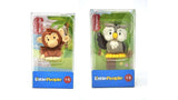 Bundle of 2 |Fisher-Price Little People Single Animal (Monkey + Owl)