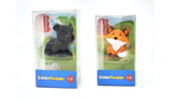 Bundle of 2 |Fisher-Price Little People Single Animal (Leopard + Fox)