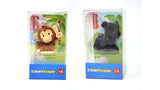 Bundle of 2 |Fisher-Price Little People Single Animal (Monkey + Leopard)