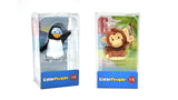 Bundle of 2 |Fisher-Price Little People Single Animal (Penguin + Monkey)