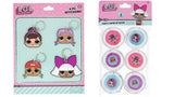 Bundle of 2 |L.O.L. Surprise! Party Favors - (Lip Gloss Set & Bendable Rubber Keychains)