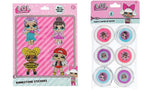 Bundle of 2 |L.O.L. Surprise! Party Favors - (Lip Gloss Set & Rhinestone Stickers)