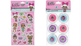 Bundle of 2 |L.O.L. Surprise! Party Favors - (Lip Gloss Set & Sticker Pack)