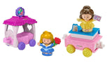 Bundle of 2 |Fisher-Price Little People Disney Princess Parade (Aurora & Fairy Godmothers + Belle & Chip's Float)
