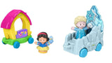 Bundle of 2 |Fisher-Price Little People Disney Princess Parade (Snow White & Friends + Elsa Frozen 2)