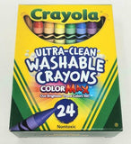Set of 3 |Crayola Ultra-Clean Washable Crayons 24 per pack