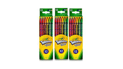 Set of 3 |Crayola Twistables Colored Pencils, 12 ct, School Supplies, Coloring Gifts for Kids, Ages 3 & up