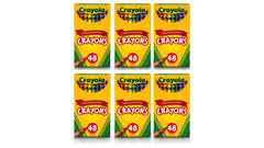 Set of 6 |Crayola Crayons, School Supplies, Assorted Colors, 48 Count
