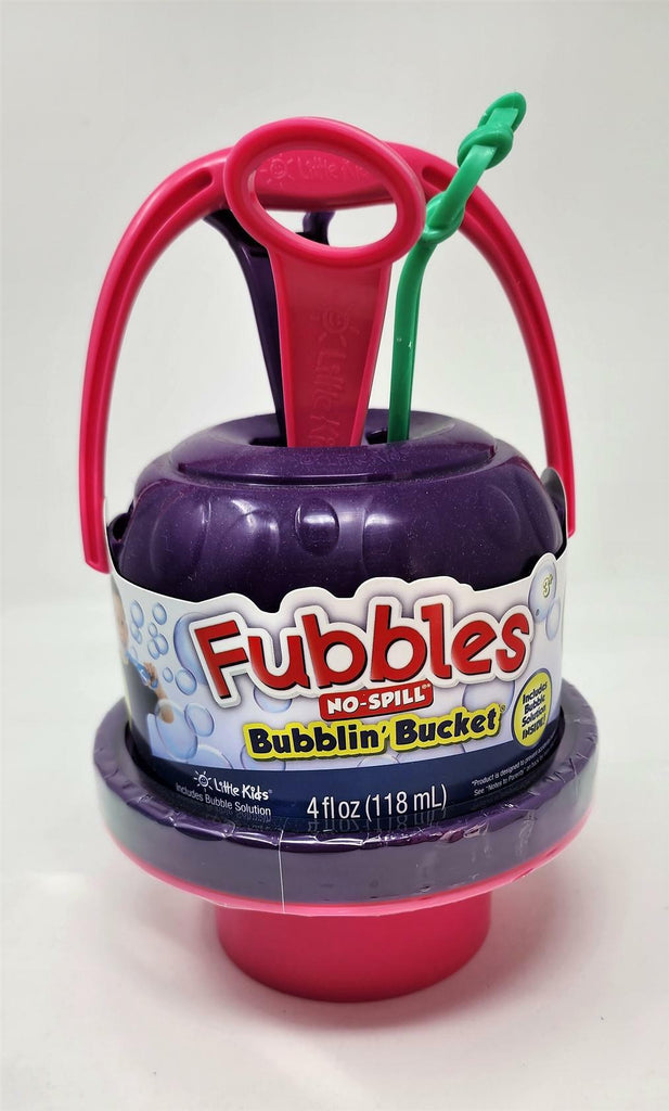Little Kids Fubbles No Spill Big Bubblin' Bucket Outdoor Multicolored - Purple
