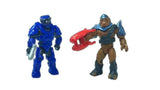 Bundle of 2 |Mega Construx Halo Universe Series 1 Minifigures (Spartan MK V & Covenant Brute Major)