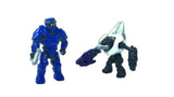 Bundle of 2 |Mega Construx Halo Universe Series 1 Minifigures (Spartan MK V & Grunt Ultra)