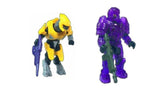 Bundle of 2 |Mega Construx Halo Universe Series 1 Minifigures (Elite Minor & Purple Spartan Aster)