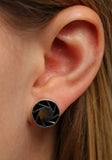 Valve womens Portal 2 Aperture 80s Logo Earrings Standard