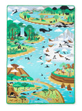 Melissa & Doug Jumbo Habitats Activity Rug, 58 x 79"