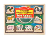 Melissa & Doug My First Wooden Stamp Set - Farm Animals