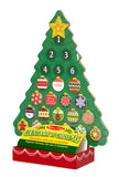Melissa & Doug Countdown to Christmas Wooden Advent Calendar - Magnetic Tree, 25 Magnets