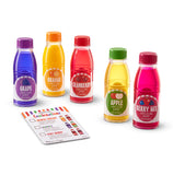 Melissa & Doug Tip & Sip Toy Juice Bottles and Activity Card (6pc)